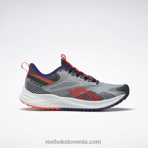 Reebok floatride energy 4 adventure ženski tekaški copati R22JR324 čisto siva 3/jedro črna/oranžna flare