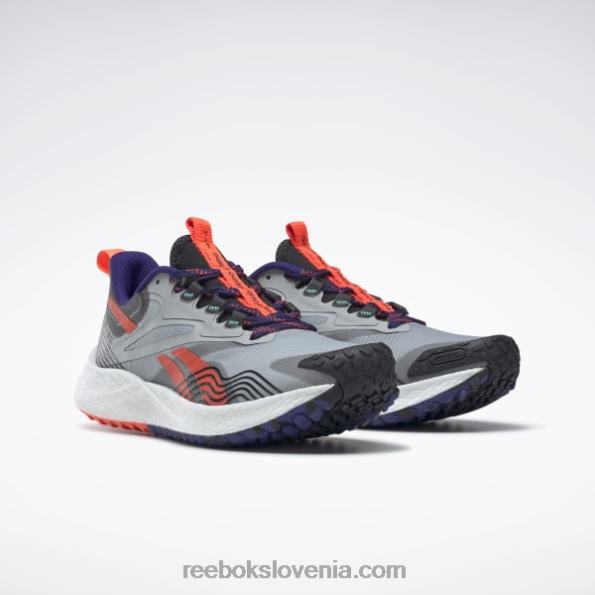 Reebok floatride energy 4 adventure ženski tekaški copati R22JR324 čisto siva 3/jedro črna/oranžna flare