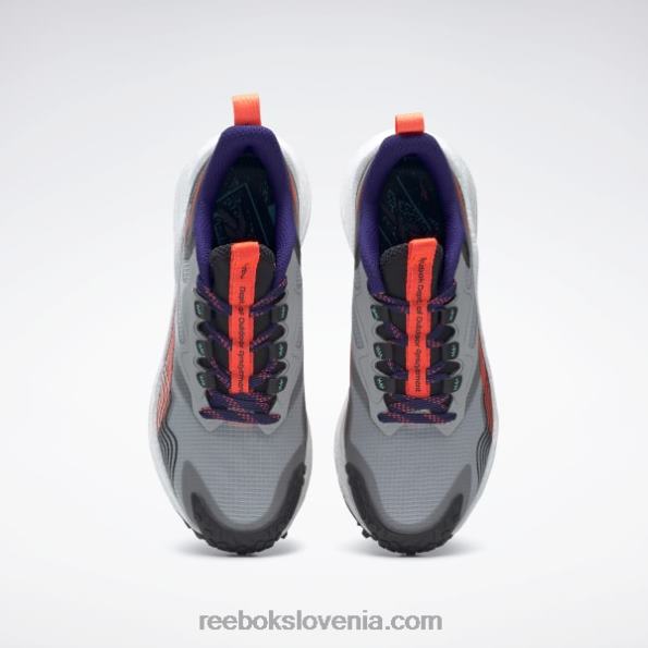 Reebok floatride energy 4 adventure ženski tekaški copati R22JR324 čisto siva 3/jedro črna/oranžna flare
