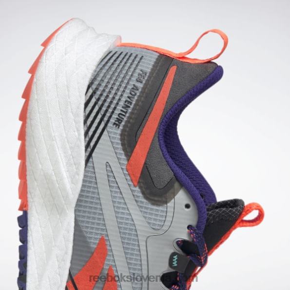 Reebok floatride energy 4 adventure ženski tekaški copati R22JR324 čisto siva 3/jedro črna/oranžna flare