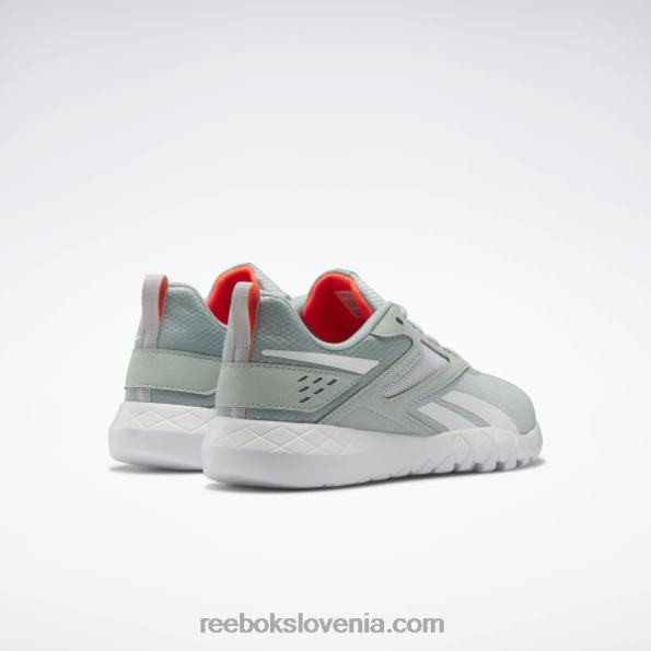 Reebok ženski copati flexagon energy 4 R22JR184 morsko siva/ftwr bela/oranžna flare