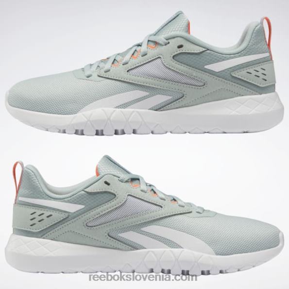 Reebok ženski copati flexagon energy 4 R22JR184 morsko siva/ftwr bela/oranžna flare