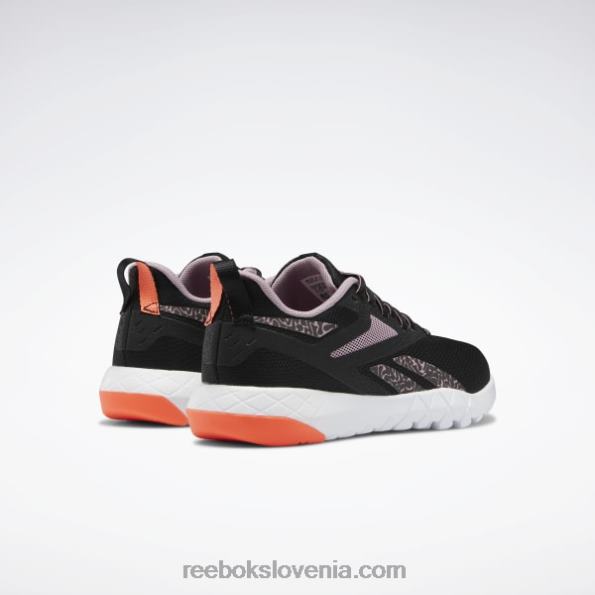 Reebok ženski copati flexagon force 4 R22JR254 osrednji črni/lila/oranžni blesk