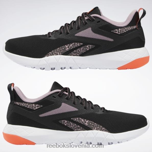 Reebok ženski copati flexagon force 4 R22JR254 osrednji črni/lila/oranžni blesk