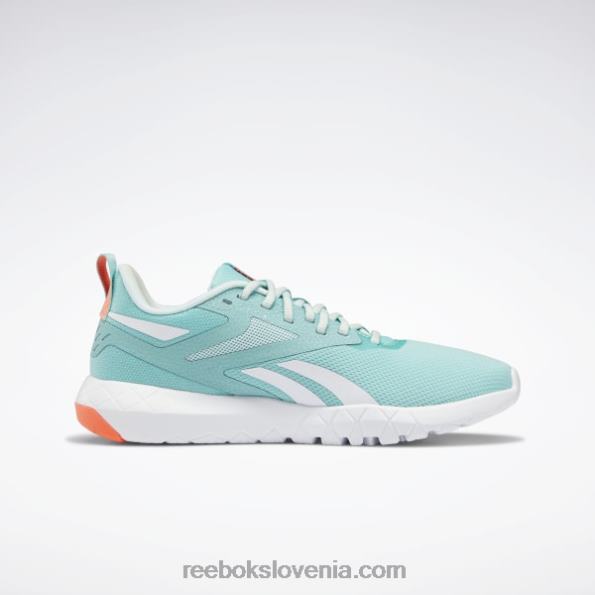 Reebok ženski copati flexagon force 4 R22JR398 pol klasična modrozelena/meglica/oranžna