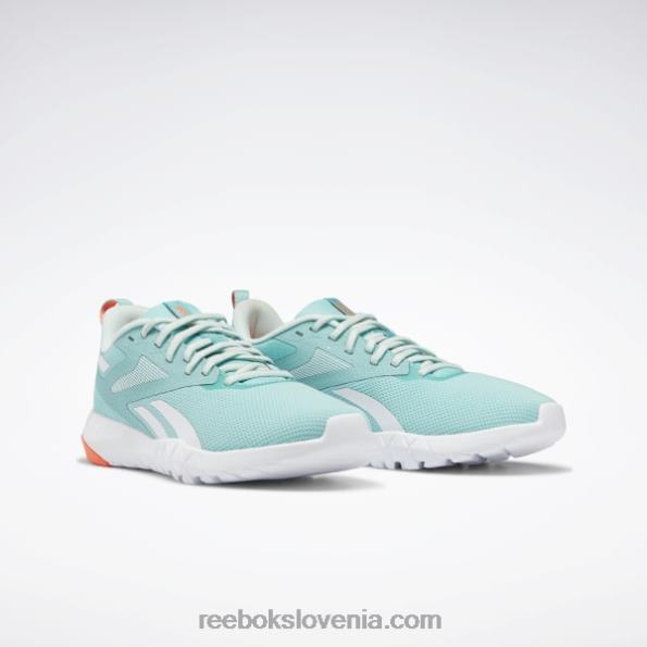 Reebok ženski copati flexagon force 4 R22JR398 pol klasična modrozelena/meglica/oranžna