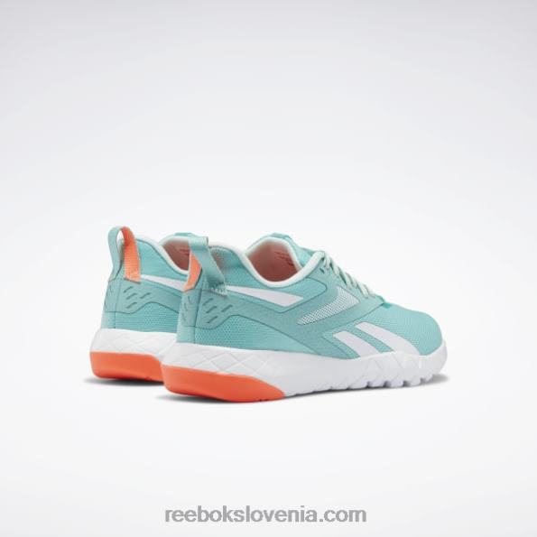 Reebok ženski copati flexagon force 4 R22JR398 pol klasična modrozelena/meglica/oranžna