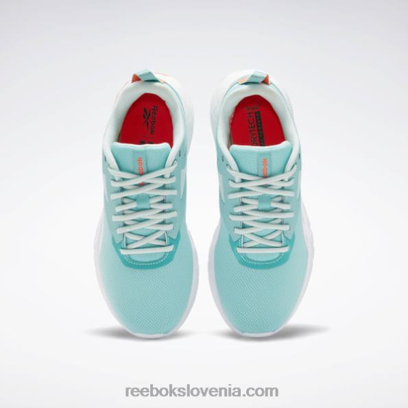 Reebok ženski copati flexagon force 4 R22JR398 pol klasična modrozelena/meglica/oranžna