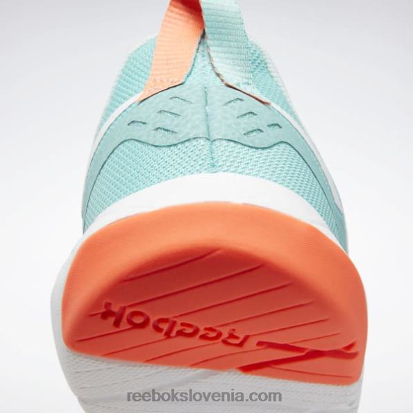 Reebok ženski copati flexagon force 4 R22JR398 pol klasična modrozelena/meglica/oranžna