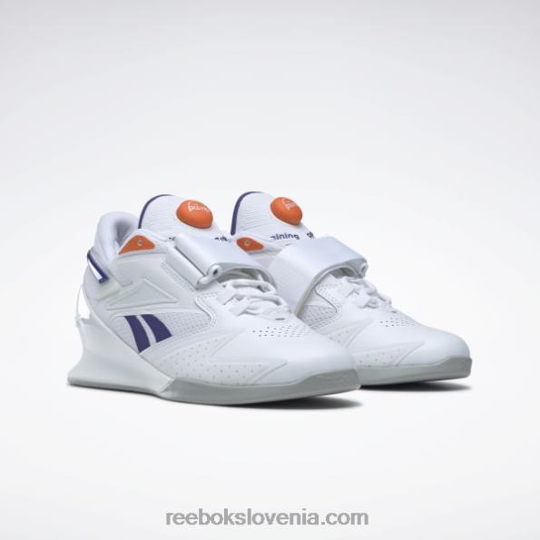 Reebok legacy lifter iii ženski čevlji za dvigovanje uteži R22JR132 ftwr bela/krepko vijolična/oranžna smash s23-r