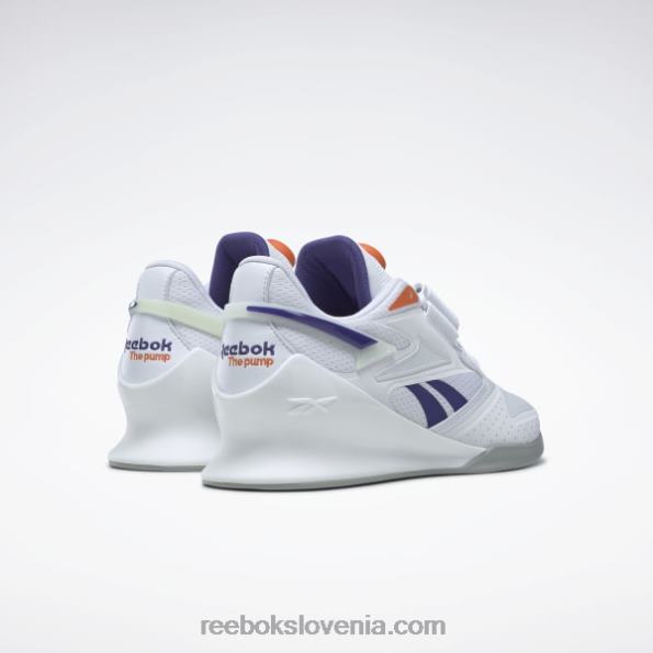Reebok legacy lifter iii ženski čevlji za dvigovanje uteži R22JR132 ftwr bela/krepko vijolična/oranžna smash s23-r
