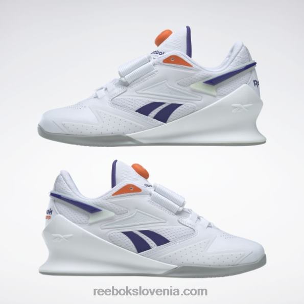 Reebok legacy lifter iii ženski čevlji za dvigovanje uteži R22JR132 ftwr bela/krepko vijolična/oranžna smash s23-r