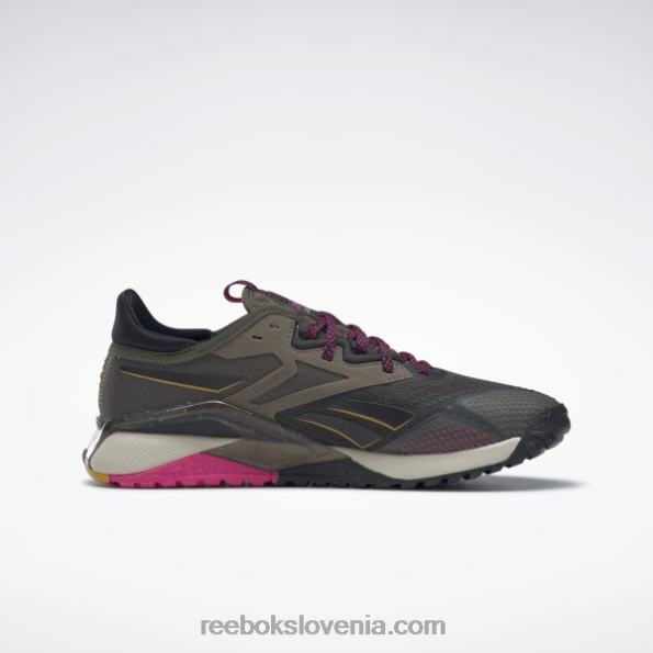 Reebok nano x2 tr adventure ženski copati R22JR162 vojaško zelena/jedro črna/ponosno roza