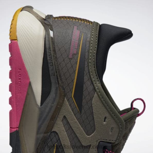 Reebok nano x2 tr adventure ženski copati R22JR162 vojaško zelena/jedro črna/ponosno roza