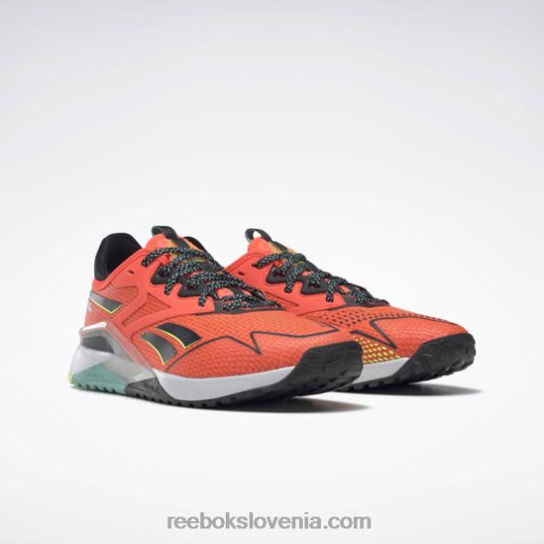 Reebok nano x2 tr adventure ženski copati R22JR248 oranžna svetloba/jedro črno/sončno kislo rumeno