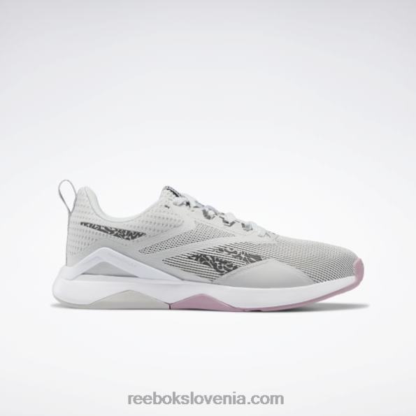 Reebok nanoflex tr 2.0 ženski copati za trening R22JR161 čisto siva 2/ftwr bela/jedro črna