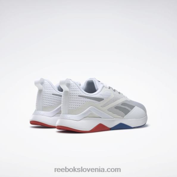 Reebok nanoflex tr 2.0 ženski copati za trening R22JR183 ftwr bela/vektorsko modra/vektorsko rdeča