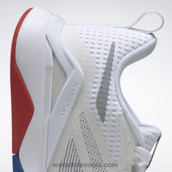 Reebok nanoflex tr 2.0 ženski copati za trening R22JR183 ftwr bela/vektorsko modra/vektorsko rdeča