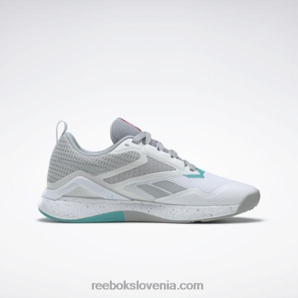 Reebok nanoflex tr 2.0 ženski copati za trening R22JR90 čisto siva 3/ftwr bela/klasično modrozelena
