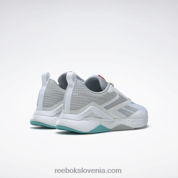 Reebok nanoflex tr 2.0 ženski copati za trening R22JR90 čisto siva 3/ftwr bela/klasično modrozelena