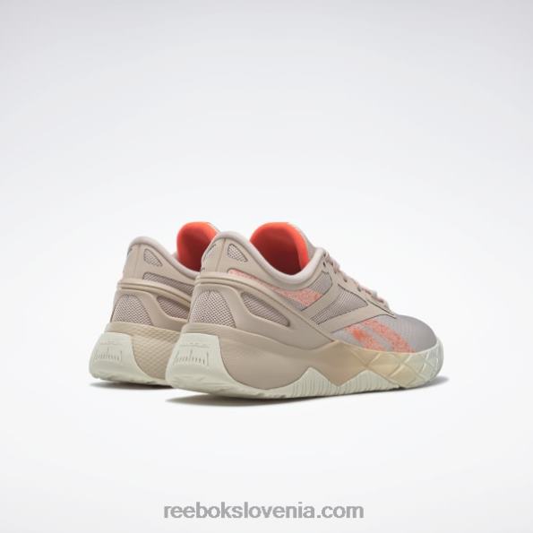 Reebok nanoflex tr ženski copati za trening R22JR297 mehka ekru/kanjon koralna/oranžna flare