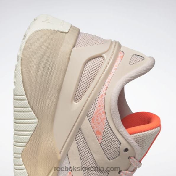 Reebok nanoflex tr ženski copati za trening R22JR297 mehka ekru/kanjon koralna/oranžna flare