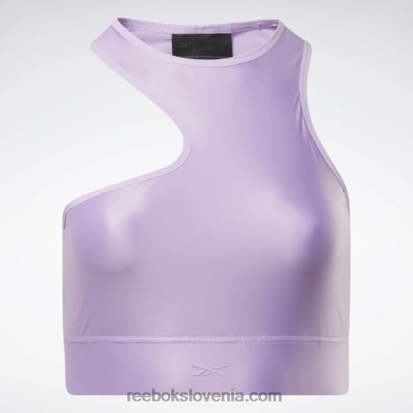 Reebok brezrokavnik cardi b z eno ramo (večja velikost) R22JR461 zmeden vijoličen ženske