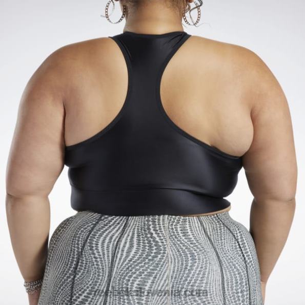 Reebok brezrokavnik cardi b z eno ramo (večja velikost) R22JR950 Črna ženske