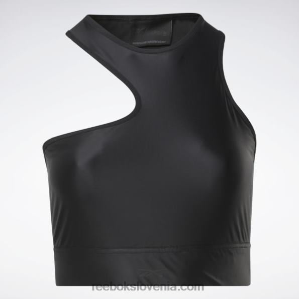 Reebok brezrokavnik cardi b z eno ramo (večja velikost) R22JR950 Črna ženske