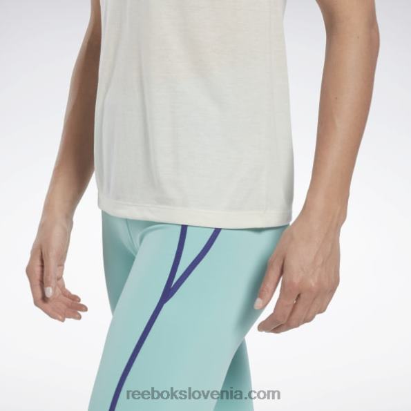 Reebok brezrokavnik z grafiko les mills R22JR565 klasična bela ženske