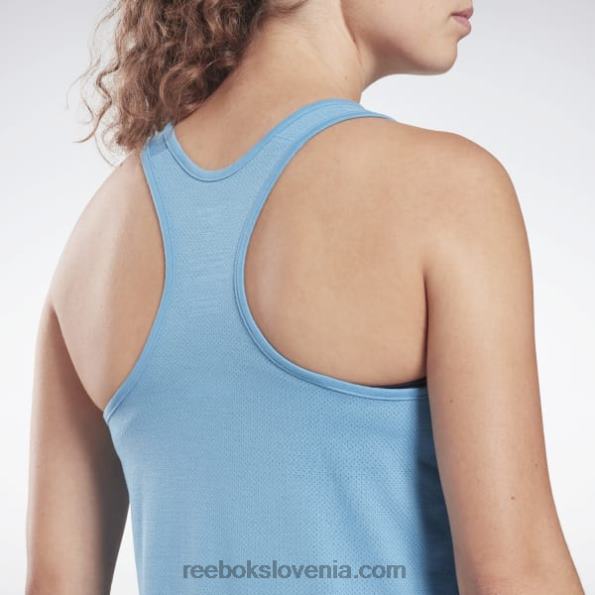 Reebok brezrokavnik z velikim logotipom, pripravljen za vadbo R22JR846 bistveno modra ženske