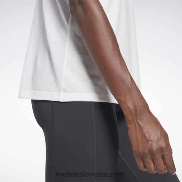 Reebok brezrokavnik z velikim logotipom, pripravljen za vadbo R22JR914 bela ženske