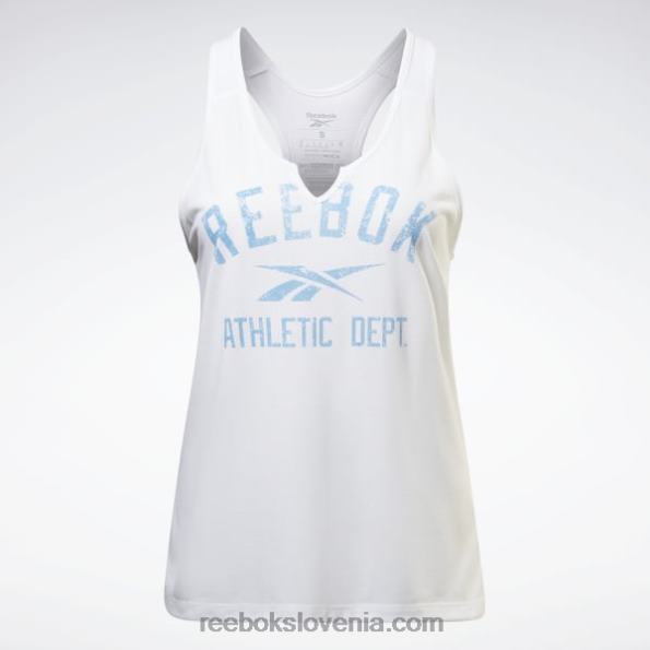 Reebok brezrokavnik z velikim logotipom, pripravljen za vadbo R22JR914 bela ženske