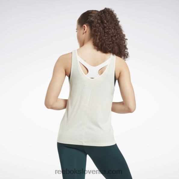 Reebok brezrokavnik z vrhunsko grafiko, pripravljen za vadbo R22JR558 klasična bela ženske