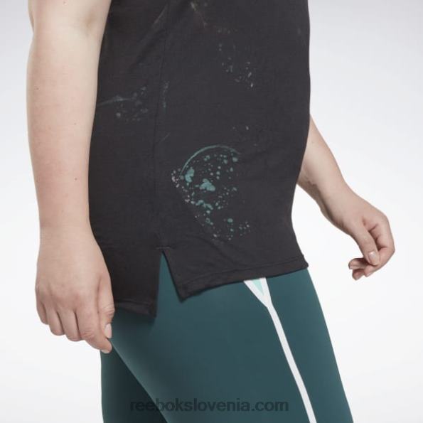 Reebok izgorel brezrokavnik (plus size) R22JR614 Črna ženske
