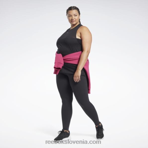 Reebok izgorel brezrokavnik (plus size) R22JR829 Črna ženske