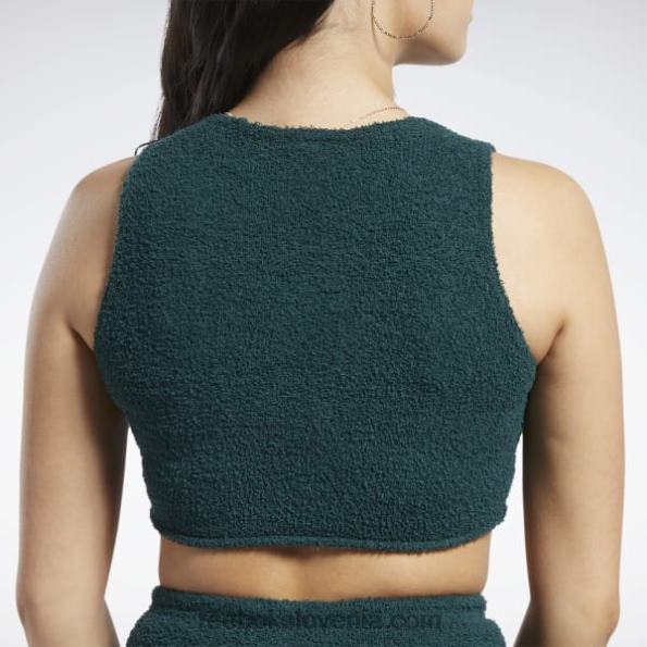 Reebok klasičen udoben brezrokavnik R22JR771 gozdno zelena ženske