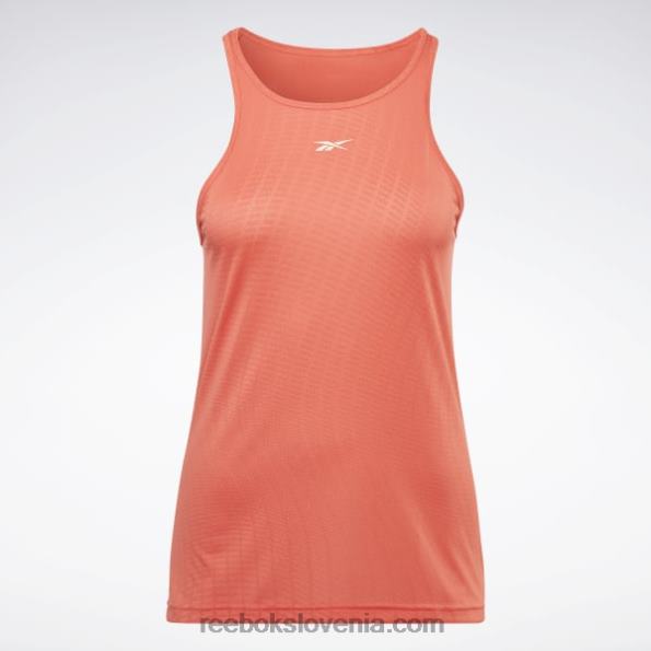 Reebok združuje fitnes perforiran brezrokavnik R22JR541 pol oranžna flare ženske