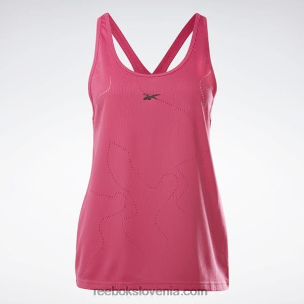 Reebok združuje fitnes perforiran brezrokavnik R22JR988 pursuit roza ženske