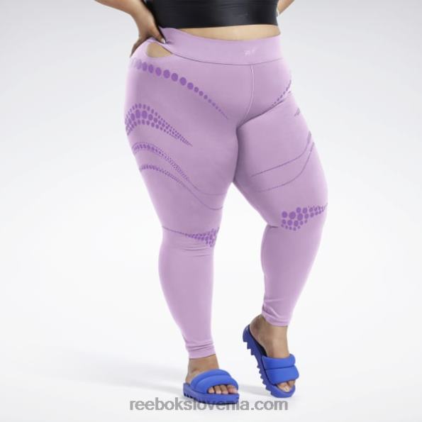 Reebok hlačne nogavice cardi b (plus size) R22JR366 zmeden vijoličen ženske