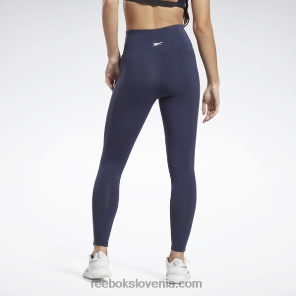 Reebok lux hlačne nogavice z visokim pasom R22JR146 vektorska mornarica ženske