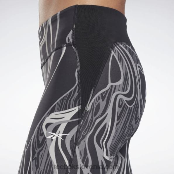 Reebok lux izvedba srednje dolgih naravnih nogavic R22JR852 Črna ženske