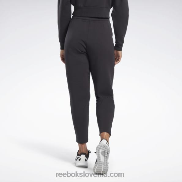 Reebok bombažne pletene hlače Dreamblend R22JR488 Črna ženske