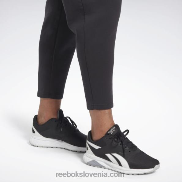 Reebok bombažne pletene hlače Dreamblend R22JR488 Črna ženske