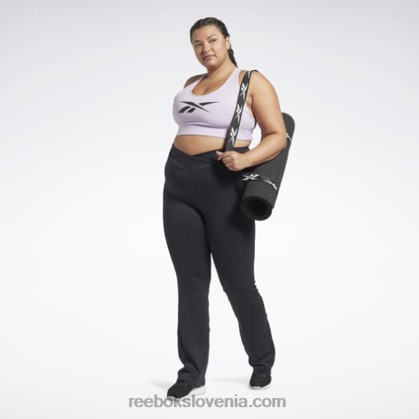 Reebok hlače, pripravljene za vadbo, bootcut program (velikost večjih) R22JR422 noč črna ženske