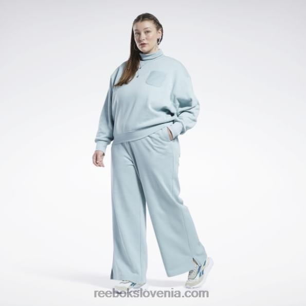 Reebok klasične široke hlače (plus size) R22JR649 obmorska siva ženske
