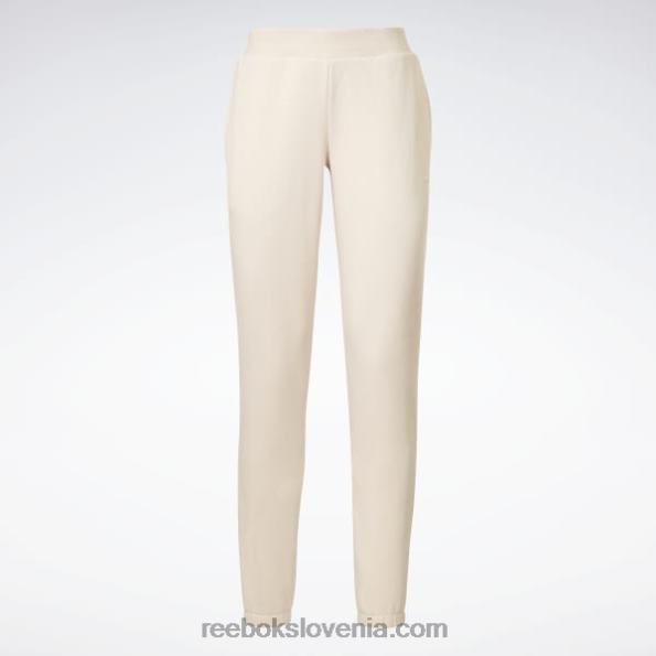 Reebok luksuzne hlače iz flisa R22JR438 mehki ekru ženske
