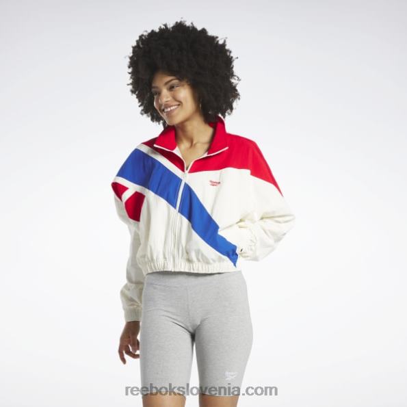 Reebok klasična franšizna trenirka jakna R22JR318 klasična bela ženske