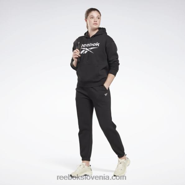 Reebok joggerji iz flisa identitete R22JR292 Črna ženske