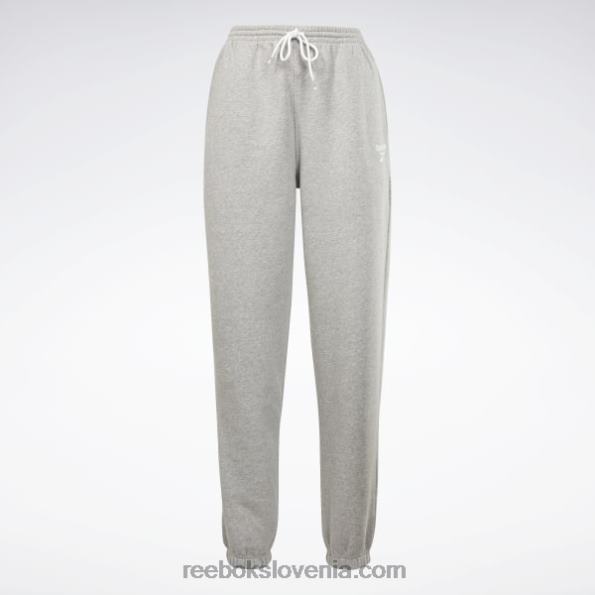 Reebok joggerji iz flisa identitete R22JR358 srednje siva vresa ženske